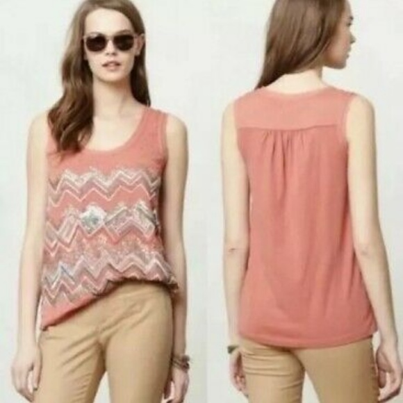 Anthropologie Meadow Rue Antica Beaded Tank - Picture 7 of 7